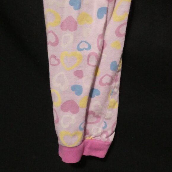 GEORGE | size 6 | Pink Pajama Pants | Hearts All Over Print | Stretchy Waist - Picture 15 of 16